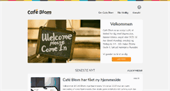 Desktop Screenshot of cafeblom.dk